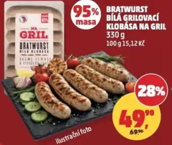 Penny Market Bratwurst bílá grilovací klobása na gril nabídka