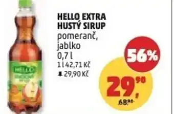 Hello extra hustý sirup pomeranč,jablko