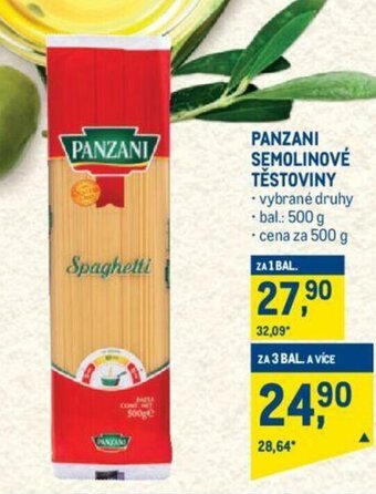 Makro Panzani Semolinové Těstoviny nabídka