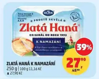 Penny Market Zlatá Haná k namazání nabídka