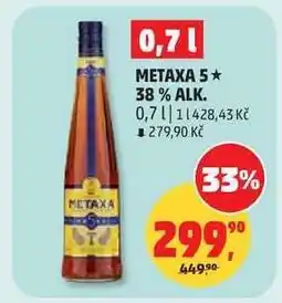 Penny Market METAXA 5 38 % alk nabídka