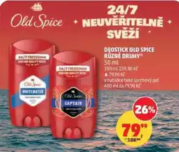 Penny Market DEOSTICK OLD SPICE různé druhy nabídka