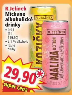 Norma R. Jelínek Míchané alkoholické drinky nabídka