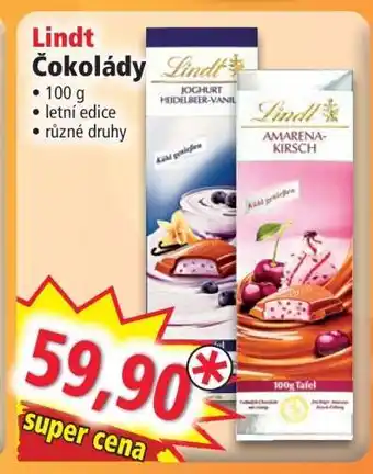 Norma Lindt Čokolády nabídka