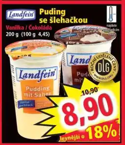 Norma Landfein Puding se šlehačkou nabídka