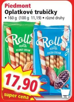 Norma Piedmont Oplatkové trubičky nabídka
