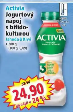 Norma Activia Jogurtový nápoj s bifidokulturou Jahoda & Kiwi nabídka