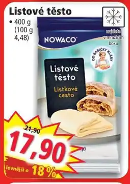 Norma Listové těsto nabídka
