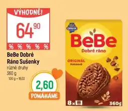 Globus BeBe dobré ráno sušenky nabídka