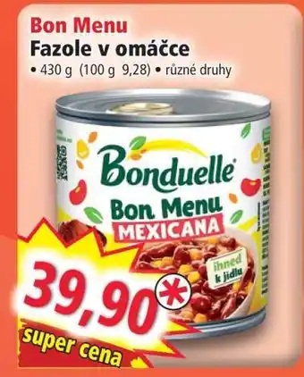 Norma Bon Menu nabídka