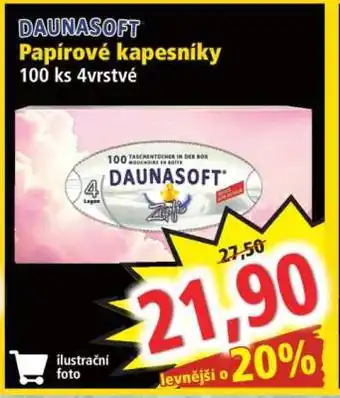 Norma DAUNASOFT Papírové kapesníky nabídka