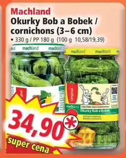 Norma Machland Okurky Bob a Bobek / cornichons (3–6 cm) nabídka