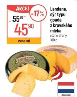 Globus Landana, sýr typu gouda z kravského mléka nabídka