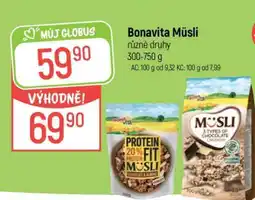 Globus Bonavita Müsli nabídka