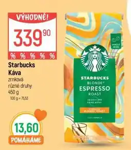 Globus Starbucks Káva nabídka