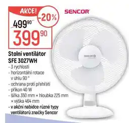 Globus Stolní ventilátor SFE 3027WH nabídka