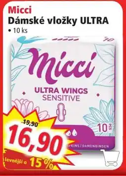 Norma Micci Dámské vložky ULTRA nabídka