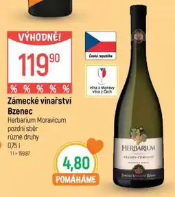Globus Zámecké vinařství Bzenec nabídka
