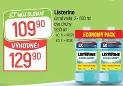 Globus Listerine ústní voda nabídka