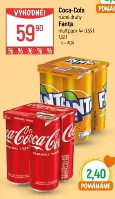 Globus Coca-Cola různé druhy, Fanta nabídka
