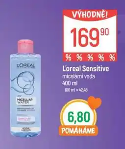 Globus L'oreal Sensitive micelární voda 400 ml nabídka