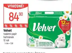 Globus Velvet toaletní papír heřmánek nabídka