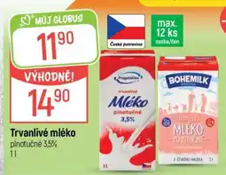 Globus Trvanlivé mléko plnotučné 3,5% nabídka