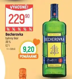 Globus Becherovka nabídka