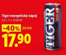 Lidl Tiger energetický nápoj nabídka