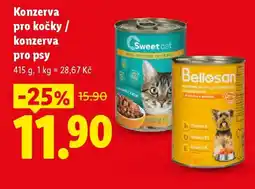 Lidl Konzerva pro kočky/ konzerva pro psy nabídka