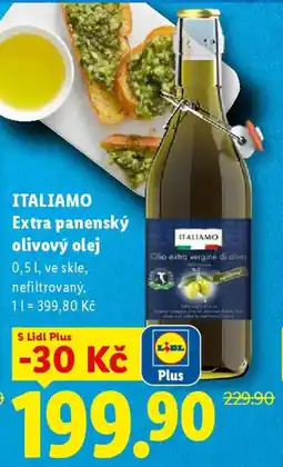 Lidl ITALIAMO Extra panenský olivový olej nabídka