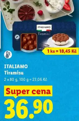 Lidl ITALIAMO Tiramisu nabídka