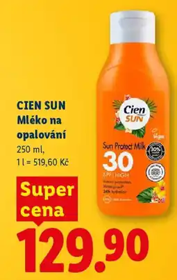 Lidl CIEN SUN Mléko na opalování nabídka