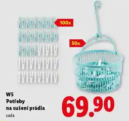 Lidl W5 Potřeby na sušení prádla sada nabídka