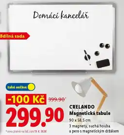 Lidl CRELANDO Magnetická tabule nabídka