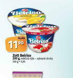 Coop Zott belriso mléčná rýže nabídka