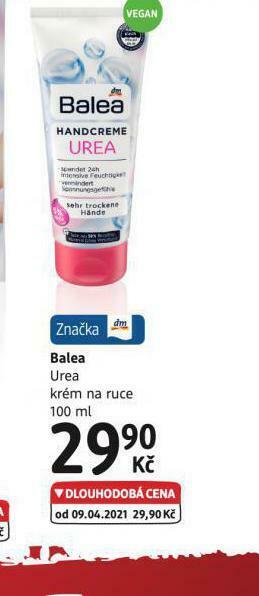 dm drogerie Balea urea krém na ruce nabídka