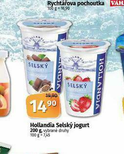Coop Hollandia selský jogurt nabídka