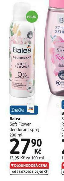 dm drogerie Balea deodorant nabídka