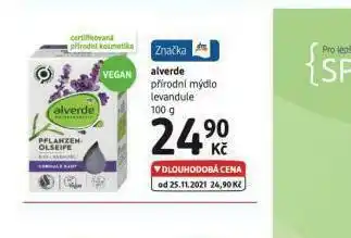 dm drogerie Alverde přírodní mýdlo nabídka