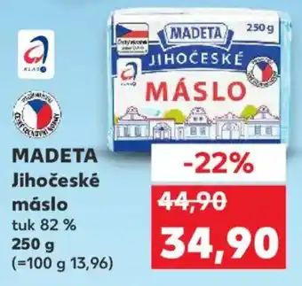 Kaufland MADETA Jihočeské máslo nabídka