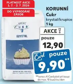 Kaufland KORUNNÍ Cukr nabídka