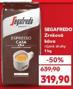 Kaufland SEGAFREDO Zrnková kává nabídka