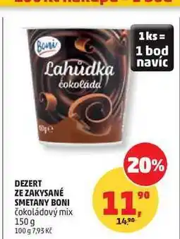 Penny Market DEZERT ZE ZAKYSANÉ SMETANY BONI čokoládový mix nabídka
