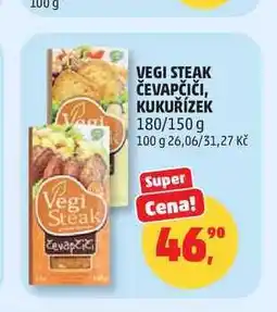 Penny Market VEGI STEAK ČEVAPČIČI, KUKUŘÍZEK 180/150 g nabídka
