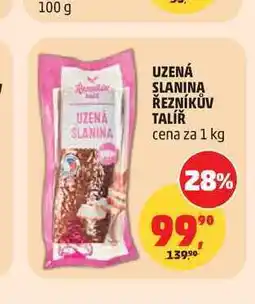Penny Market UZENÁ SLANINA ŘEZNÍKŮV TALÍŘ cena za nabídka