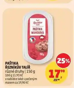 Penny Market PAŠTIKA ŘEZNÍKŮV TALÍŘ různé druhy nabídka