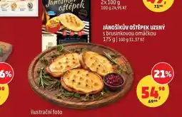 Penny Market JÁNOŠÍKŮV OŠTĚPEK UZENÝ s brusinkovou omáčkou nabídka