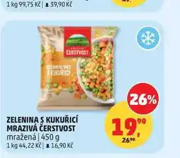 Penny Market ZELENINA S KUKUŘICÍ MRAZIVÁ ČERSTVOST mražená nabídka