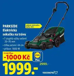 Lidl PARKSIDE Elektrická sekačka na trávu nabídka
